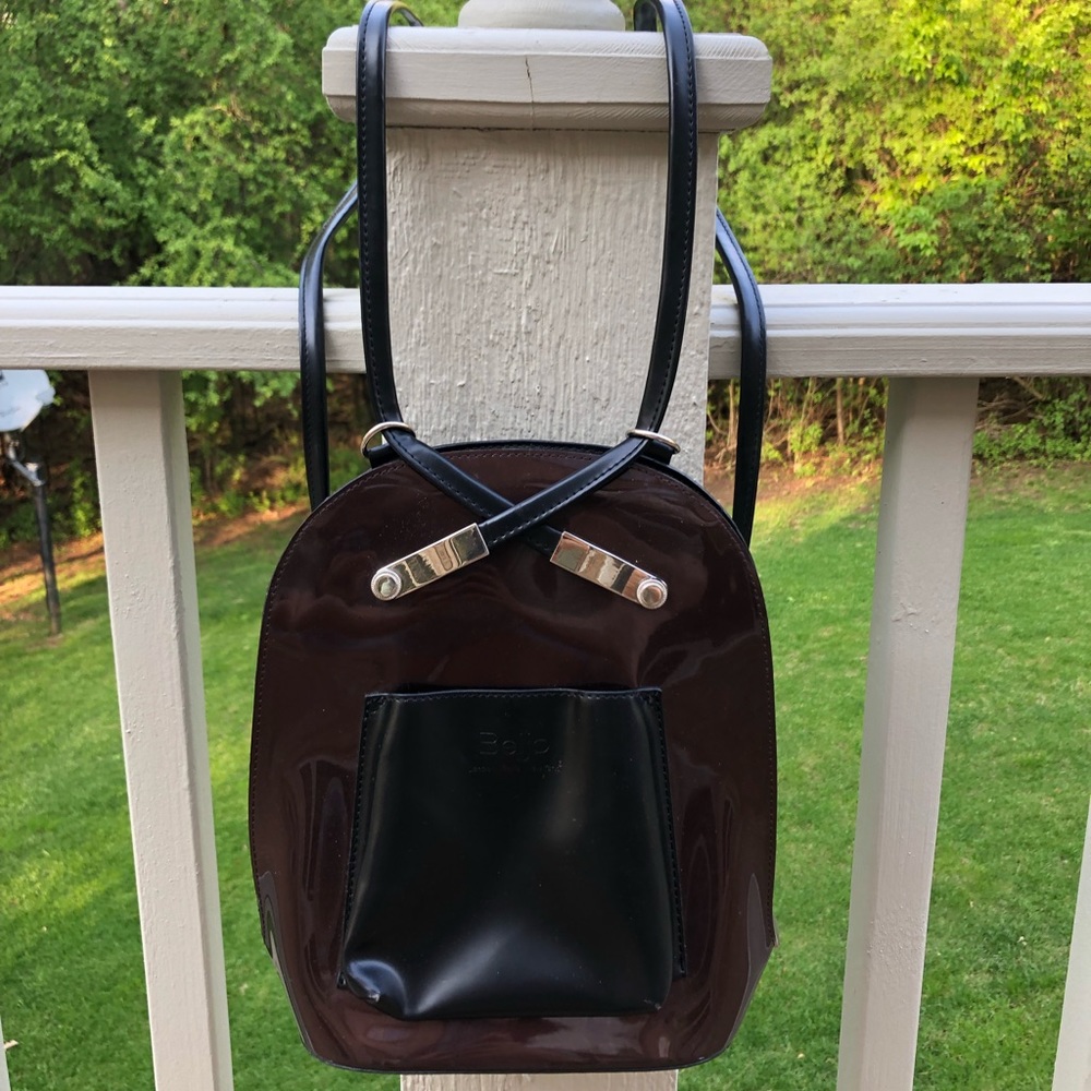 Vintage mini vinyl backpack